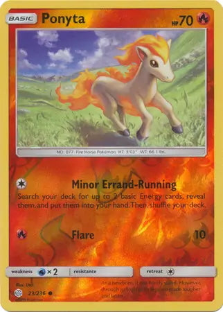 Cosmic Eclipse Ponyta #23/236 reverse holo